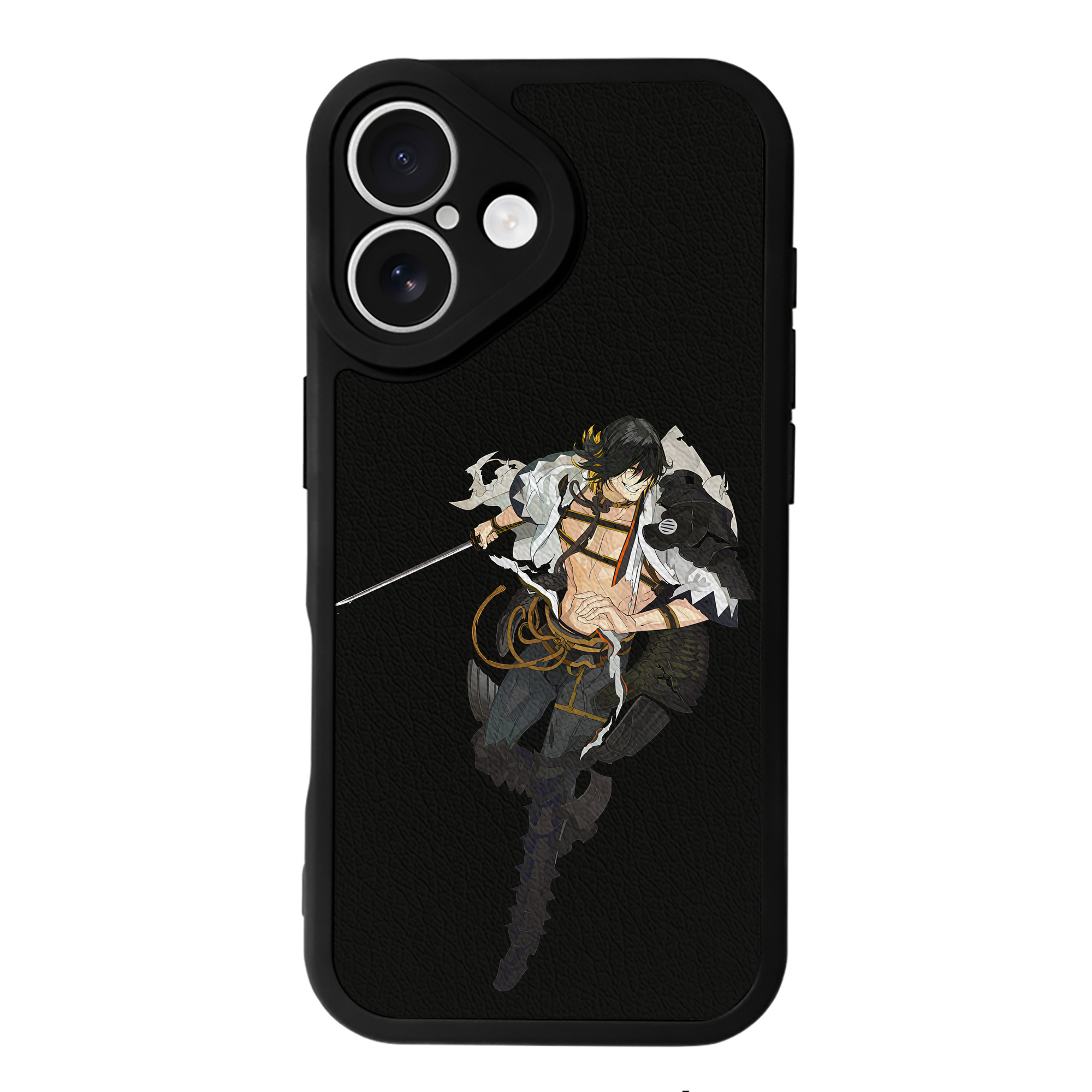 （画像用） 刀剣乱舞 Touken Ranbu 【iPhone 16シリーズ対応】シリコンスマホケース（レザー調） 材質：シリコン